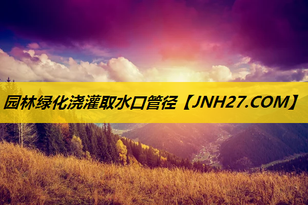园林绿化浇灌取水口管径