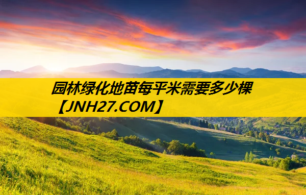 园林绿化地苗每平米需要多少棵